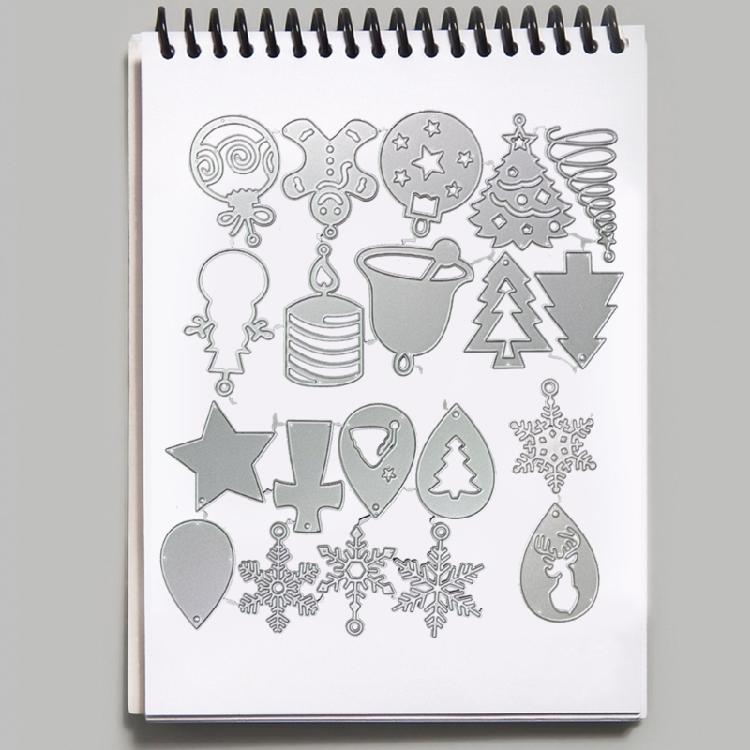 Christmas Earrings Metal Cutting Dies Card Embossing DIY Photo Album Template