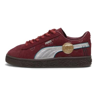 One Piece X Suede Little Kid Red Hair Pirates Kids Sneakers Team-Regal-Red Silver 396717-01