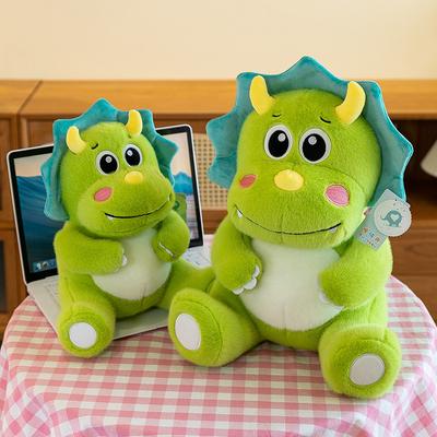 Niedliches niedliches Triceratops-Plüschtier kleine Dinosaurierpuppe Kissen Jungen Geburtstagsgeschenk