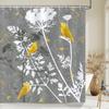 Dandelion Natural Flowers Shower Curtains Waterproof Bathroom Curtain Bath Curtain High Quality With Hooks Shower Curtain