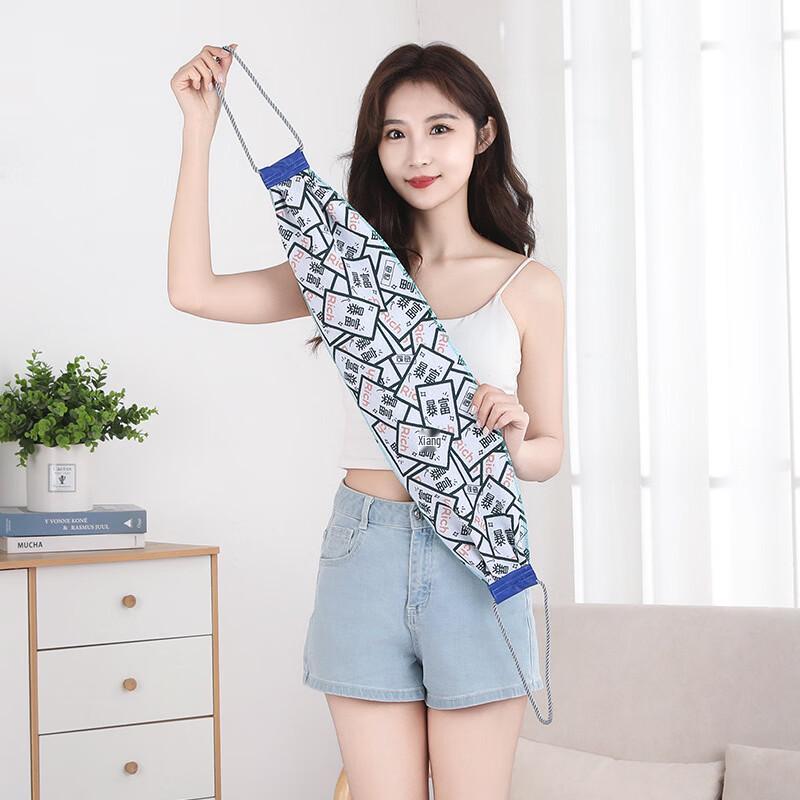 Jiemengzhe Double-Sided Back Scrubber with Exfoliating Glove