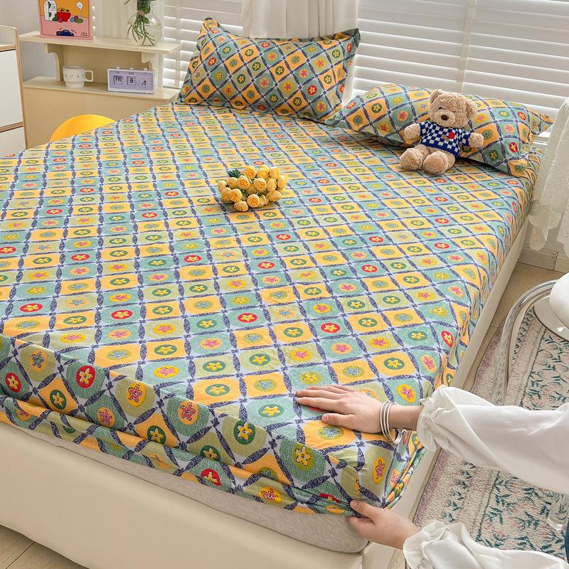 Foreign trade single product ins wind mattress three-piece set simple bedspread single piece Simmons mattress protective cover non-slip fixed