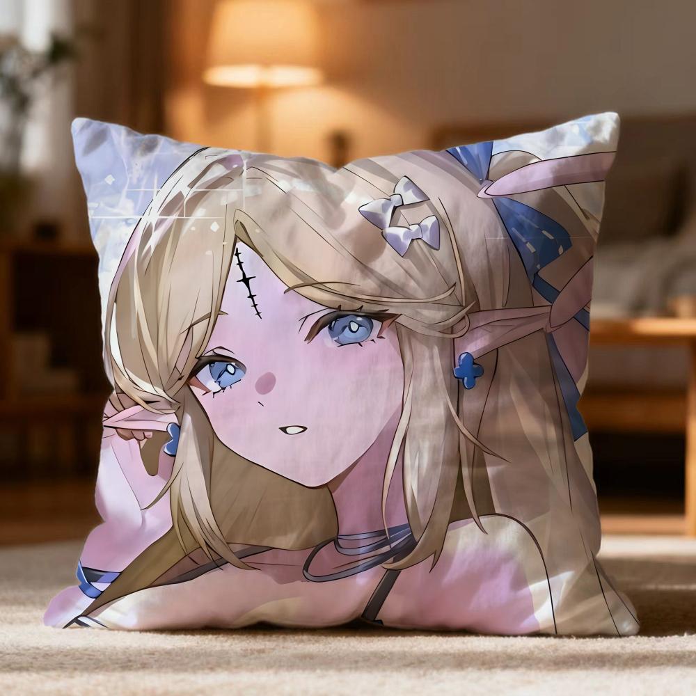 Hot CCartethyia Wuthering Waveser Cushion Cover Soft Washable Pillow Case Multi-Scene for Couch Bed Travel Office Use