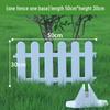 White PVC Fence: Indoor/Outdoor Garden Barrier and Decorative Guardrail