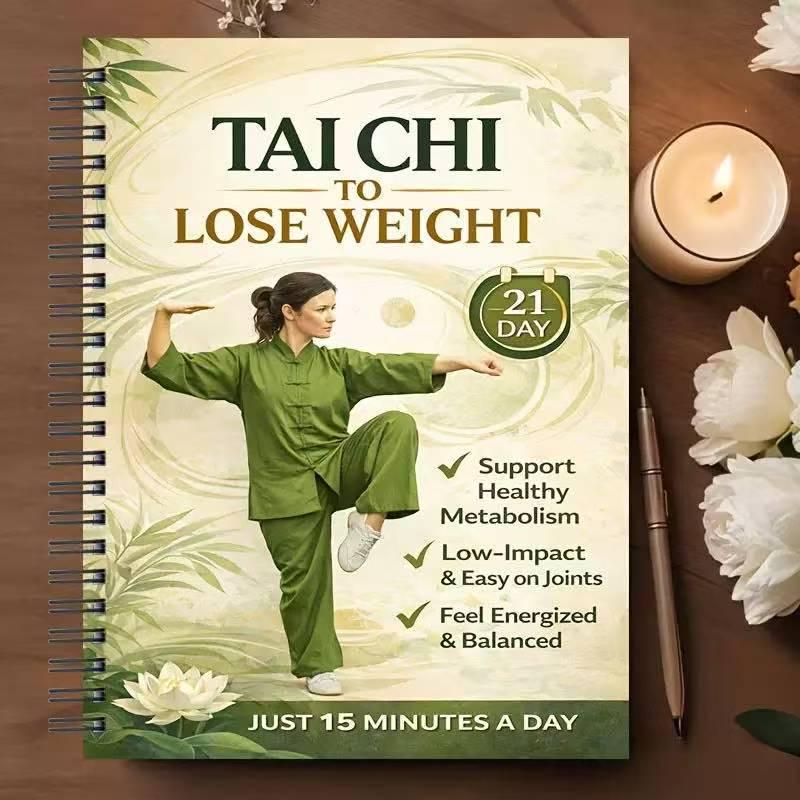 21-Day Tai Chi Weight Loss Notebook: Spiral Coil Edition