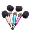 Portable 3.5mm Stereo Studio Mic KTV Karaoke Mini Microphone For Smart Phone Laptops PC Desktop Handheld Audio Mini Microfon Mic