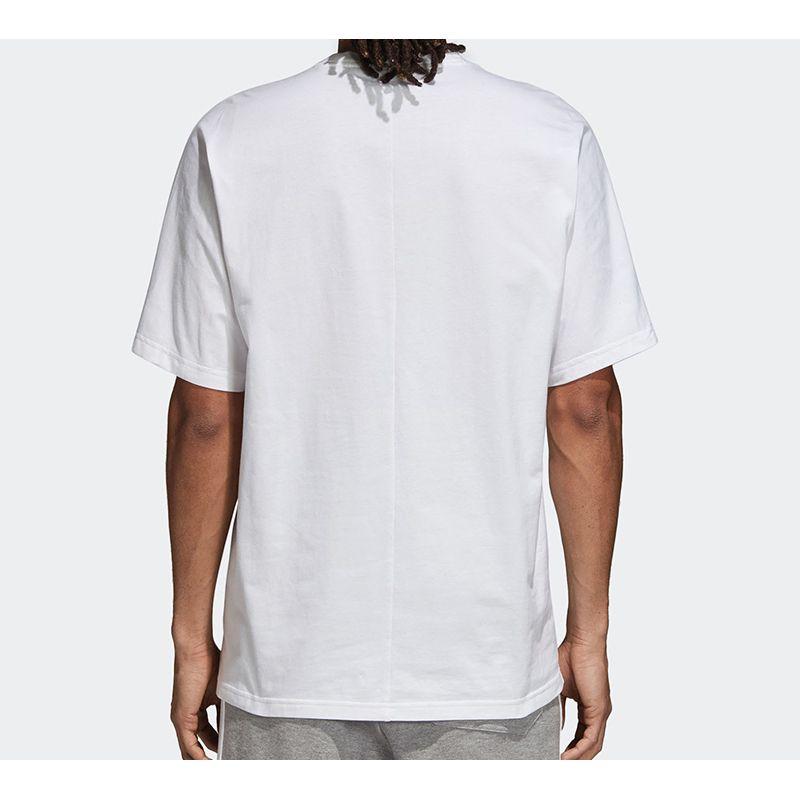 Adidas Originals Trefoil Language Logo Short Sleeve T-Shirt Men Tops White DH2288