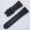 Soft Black Blue Orange Nature Rubber Silicone 26mm Watch Band for Panerai Strap Black Blue Red Orange With Tang Pin Buckle