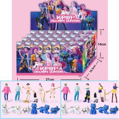24ks Náhodná Slepá Krabička 5-12cm Anime KPop Lovci Démonů Dívčí Skupina RUMI MIRA ZOEY Figurka Akční Pvc Model Hračky Ozdoby Dárky