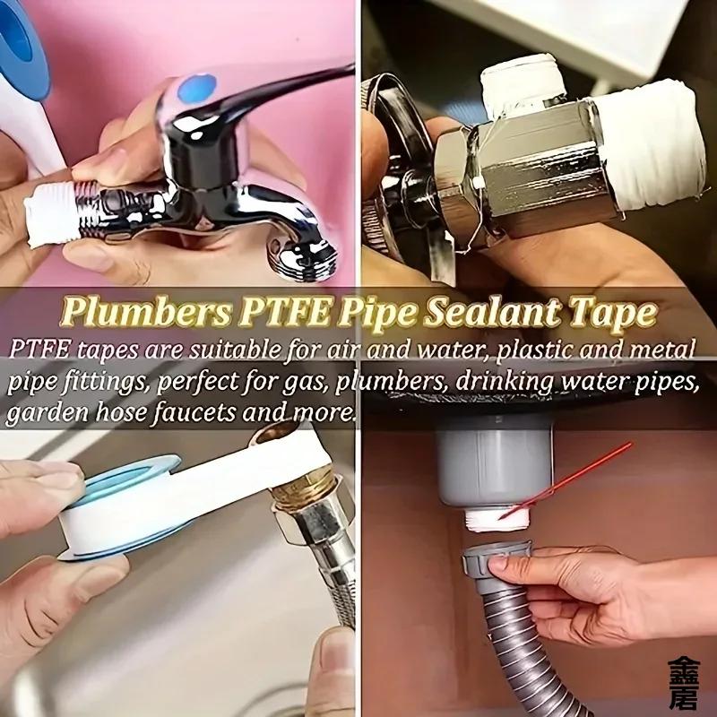 10 STÜCKE Dichtband Gewindedichtband Wasserdichtes Leckband Isolierband Sanitärarmatur Ölfreies Reparaturwerkzeug Klebstoffe Dichtstoffe