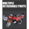 1/12 SUZUKI GS125 King Motorrad Legierung Druckgussmodell Ton und Licht Kinderspielzeugauto Verzierungen Trendige Dekoration mit Freund