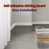 1PC 3.15X118.11in self-adhesive skirting board, easy to tear and stick, suitable for corner lines and decorative wall stickers