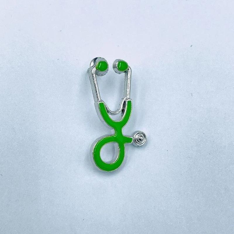 Stethoscope Enamel Lapel Pin Vibrant Multicolor Design Durable Badge for Medical Students Hospital Staff Daily Wear