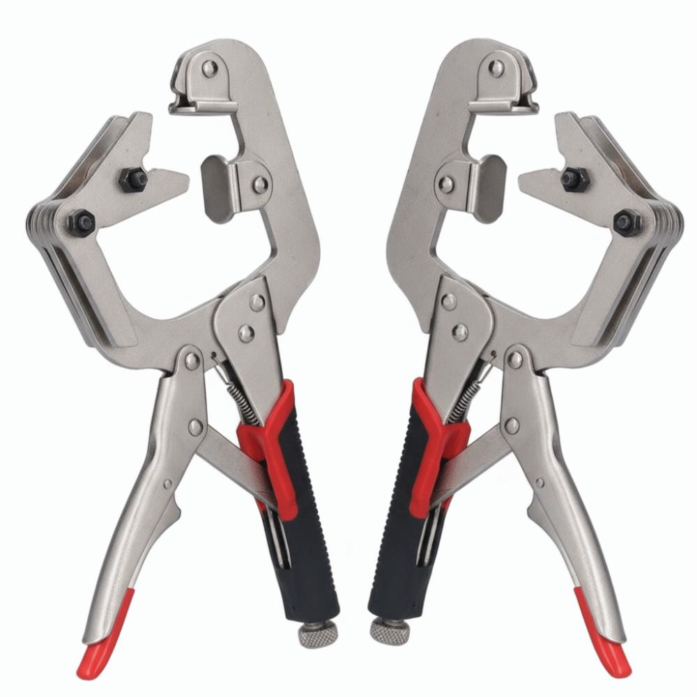 2pcs Carbon steel C Clamp Locking Pliers 270° Rotation Locking Welding Clamp Welding Clamps Welding