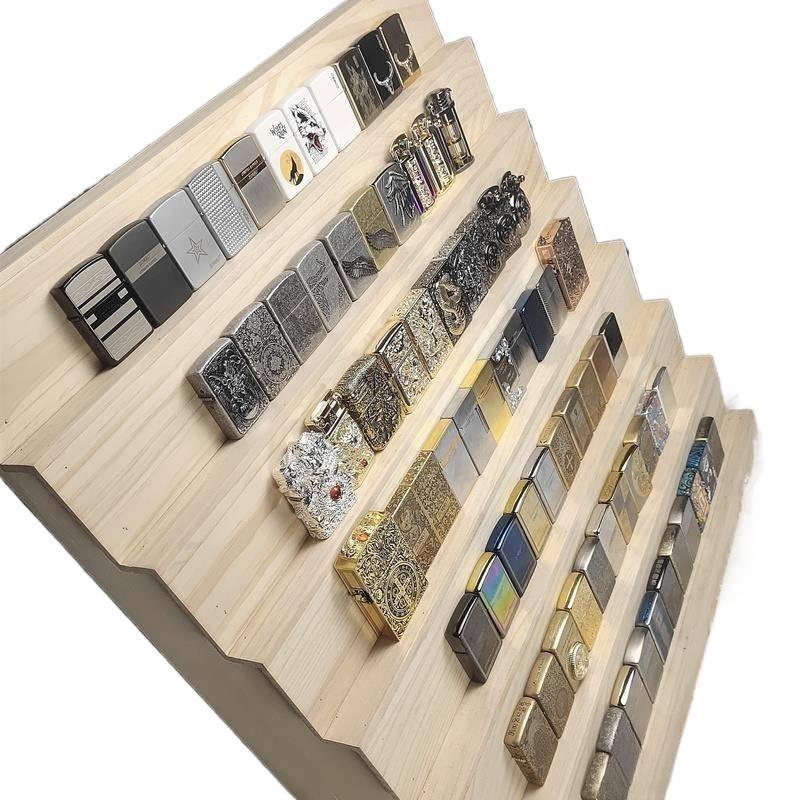 Espositore in Legno a più Livelli per Gioielli, Rossetti, Prodotti per la Cura della Pelle, Cover per Telefono e Smalti per Unghie.