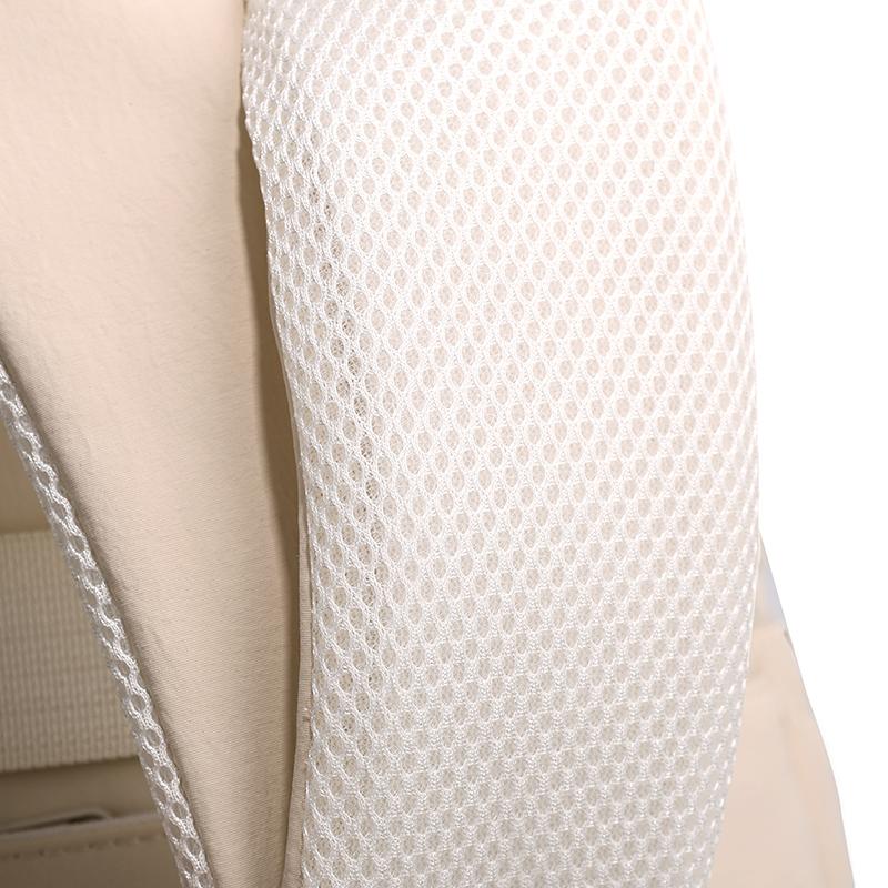 Large Capacity Student Schoolbag Women's Solid Color Backpack Multi-Compartment Wear-Resistant Backpack