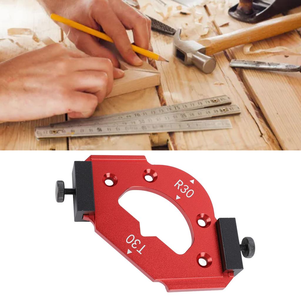 R30 T30 Radius Chamfer Template Inner and Outer Corner Trimming Jig for Furniture Making Woodworking