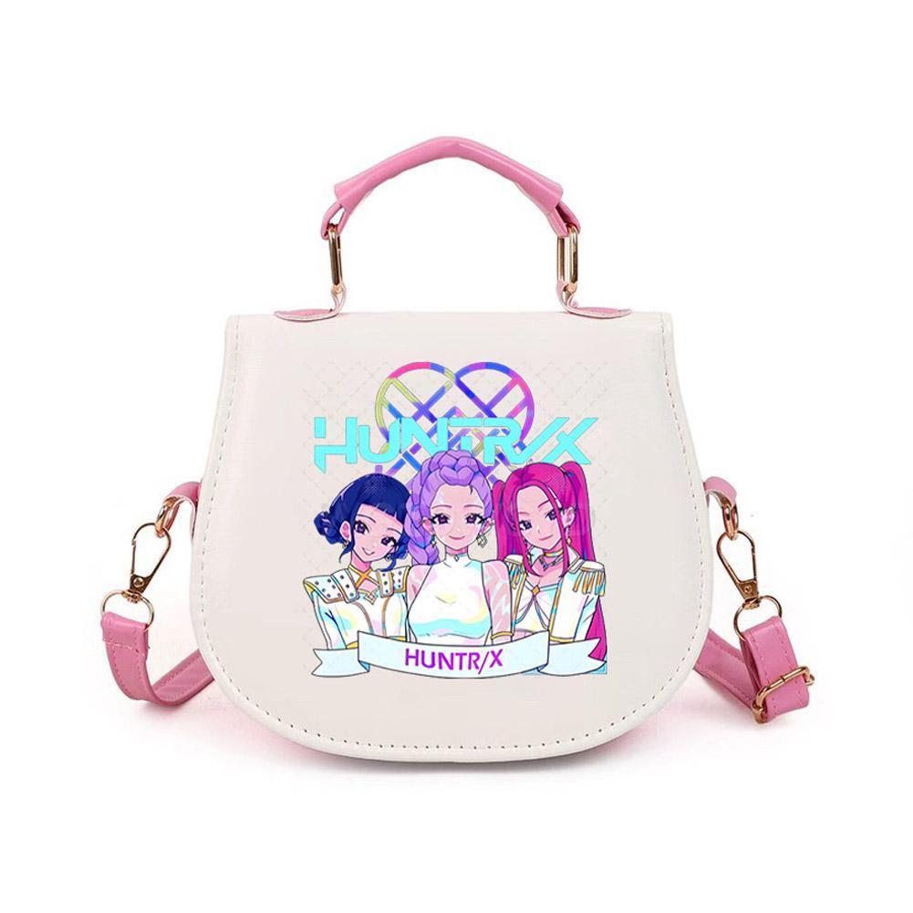 Kids Cartoon Huntress Girl Squad Crossbody Bag Kpop Printed PU Leather Structured Sling Bag Cute Mini Purse