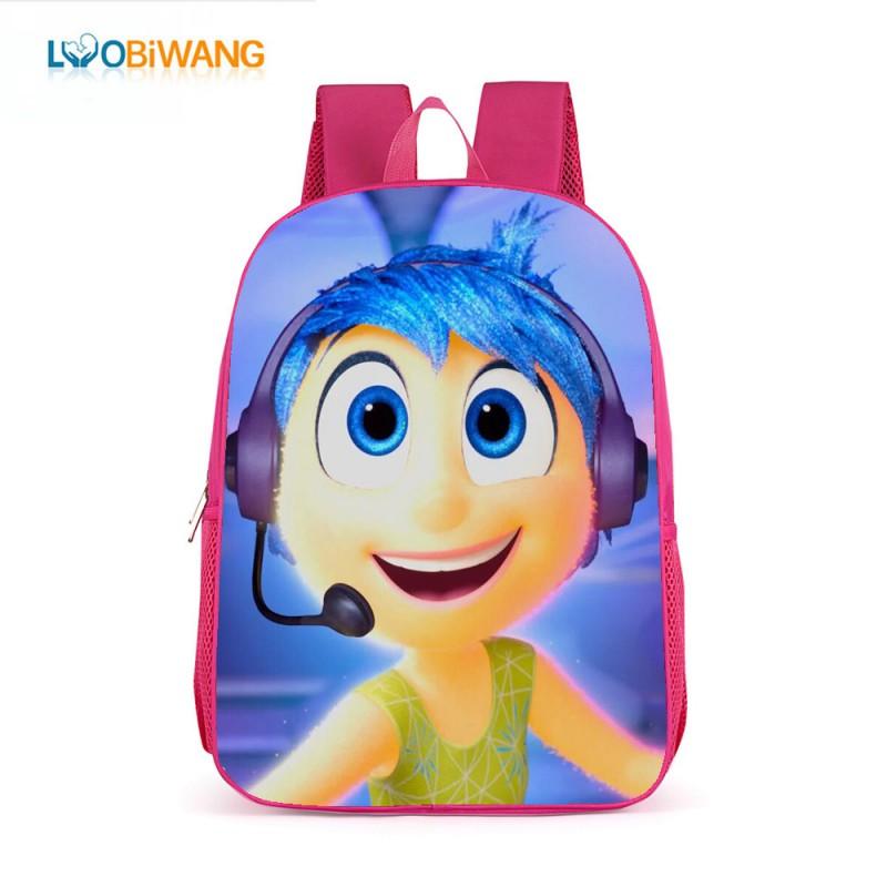 Inside Out 2 Kids School Backpack 17 Inch Oxford Fabric Bag Girls Boys Lightweight Anti-Theft Comfortable Student