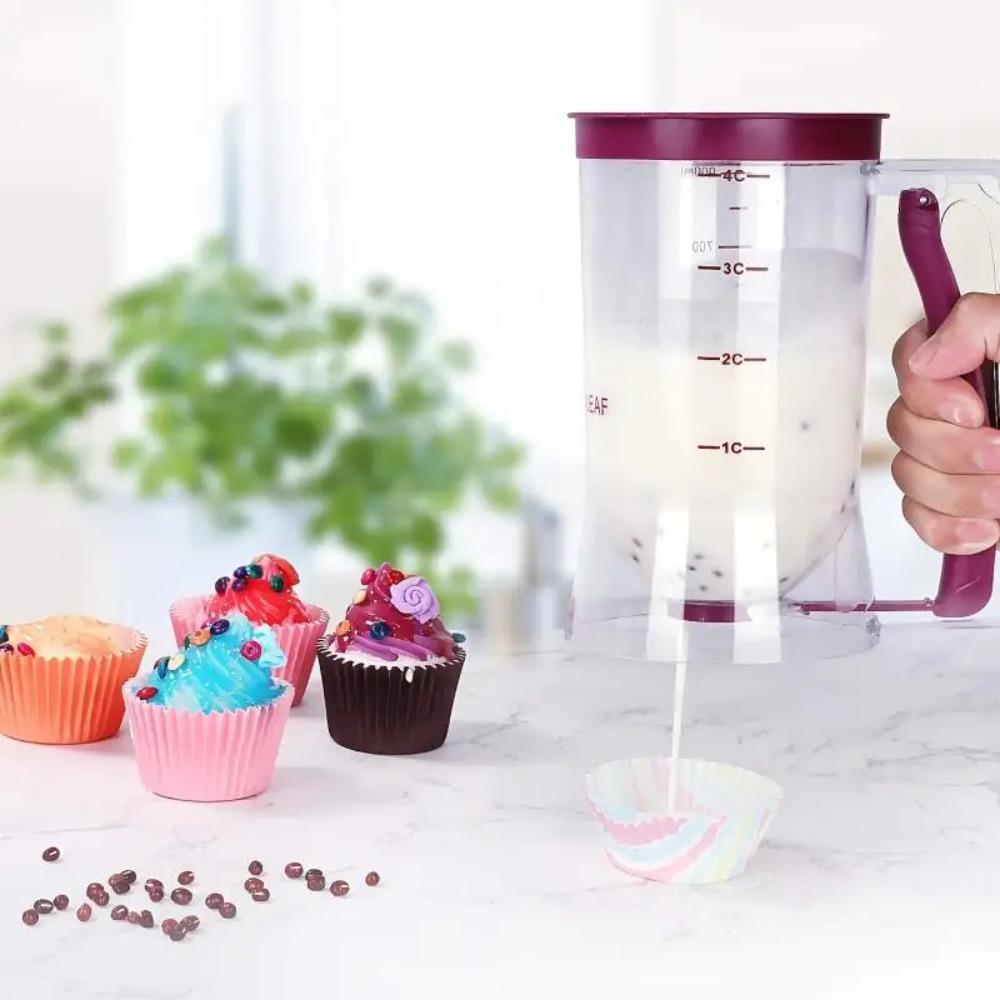 Plastic Crepes Batter Separator Hand-Held Batter Funnel Pancake Batter Dispenser  Cupcake