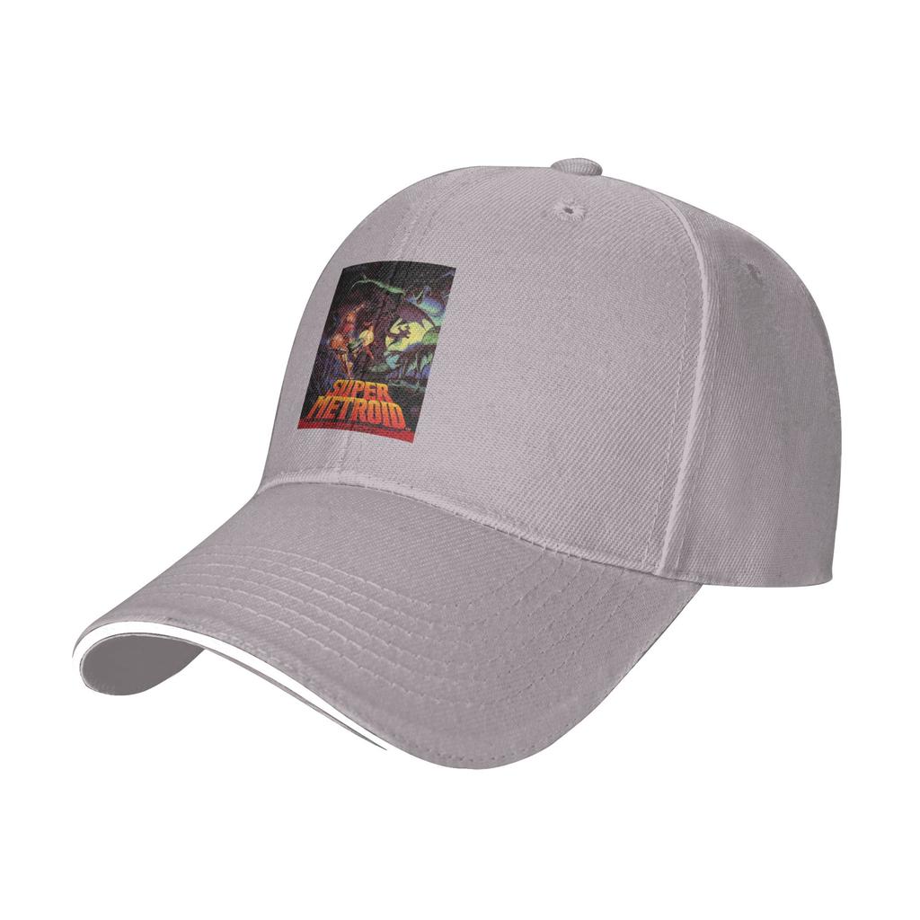 Super Metroid Large Game Cap Fashion Casual Baseball Caps Adjustable Hat Hip Hop Summer Unisex Baseball Hats Customizable