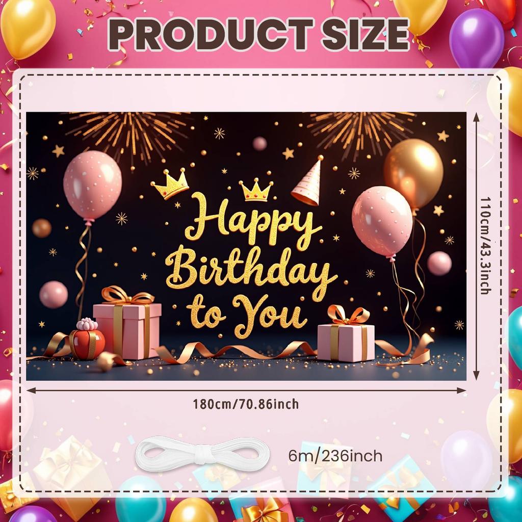 Celebration Background Joyful Design Joyful Banner Cheerful Display Star Patterns Birthday Party Display For Home Party Friends