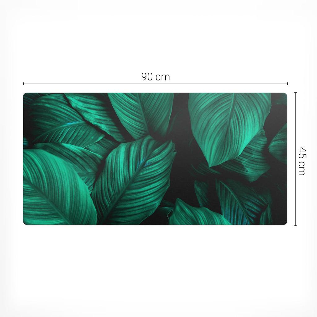Anti-Slip Gaming Mouse Pad Tropical Leaves 90x45 Cm