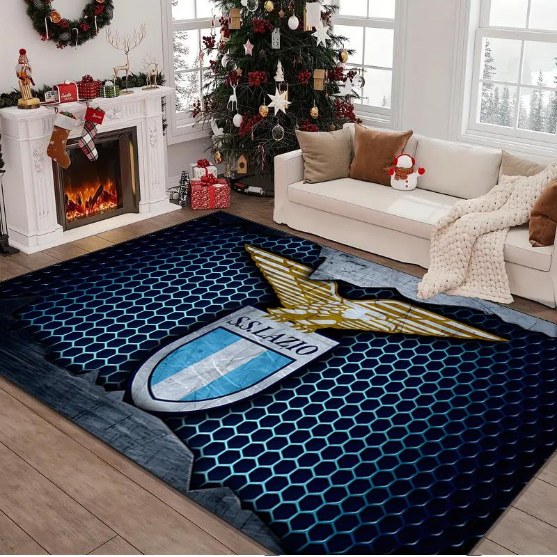 1PC rug Lazio Football Club Emblem Carpet, Chair Rug,Area Rug for Office Bedroom living rooms bedroom, Doormat decor Christmas fan gifts