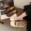 French Flat-soled Small Leather Shoes Fashionable and Versatile Retro 2025 Summer High-value Soft-soled Doudou Mary Jane Single Shoes Women