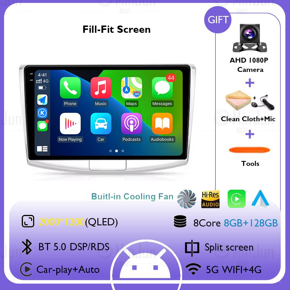 Android 14 Multimedia Player For Volkswagen VW Passat B6 B7 CC 2007-2015 Wireless Carplay Radio Android Auto Car Radio No 2 Din