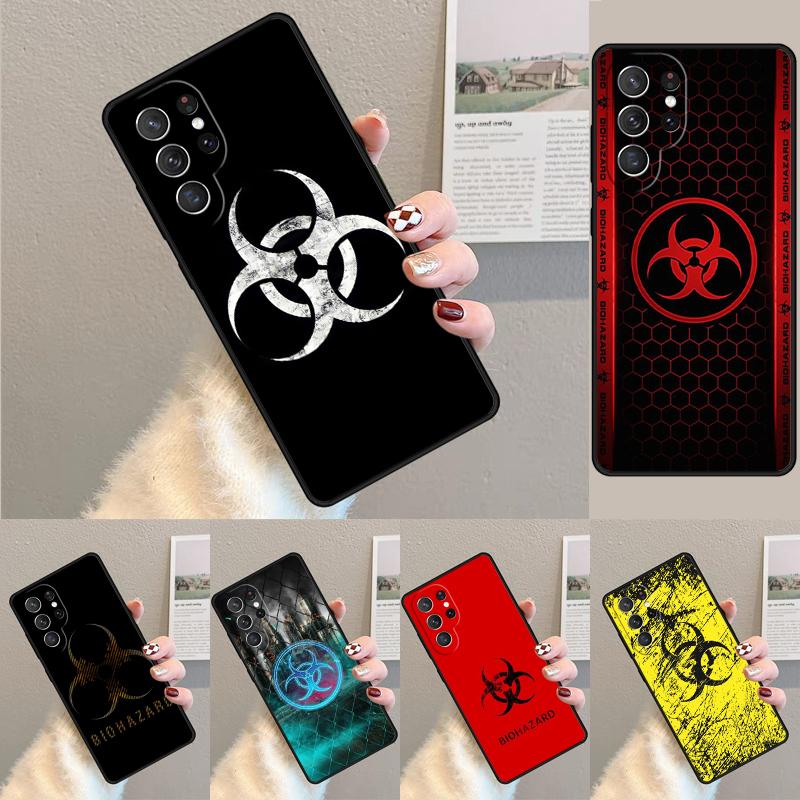 Bc Electrical Appliances Biohazard Symbol Phone Case For Samsung Galaxy Note 10 Pro S26 Ultra S23 S24 Fe S25 S21 S22 Plus Shockproof Cove