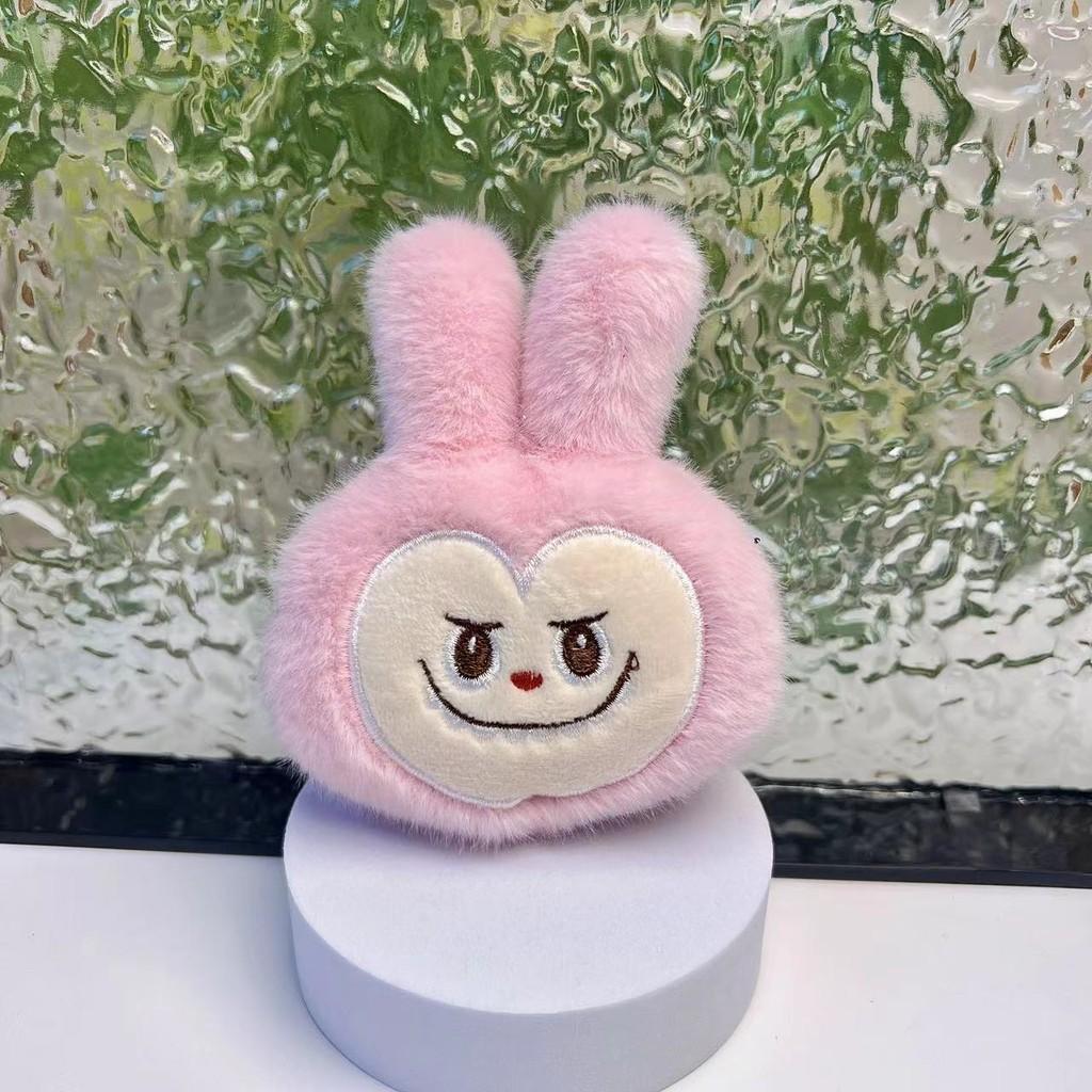 Rabbit Whimsical Plush Keychain Brooch Available In Multiple Vibrant Colors