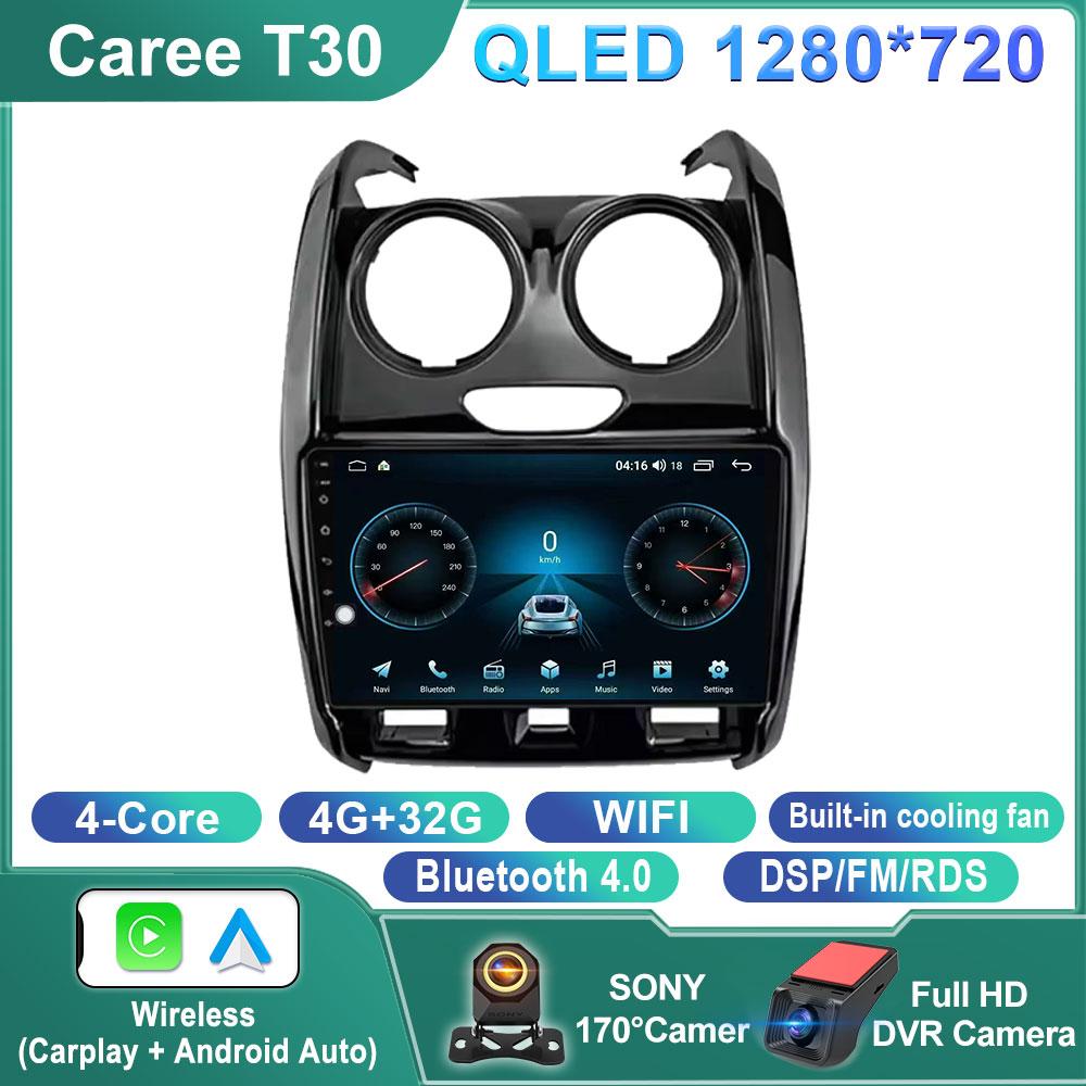 Car Radio Multimedia Player For Renault Duster D 2015 2016 2017 2018 2019 2020 Lada Largus 2021 Android Auto Stereo Navigation