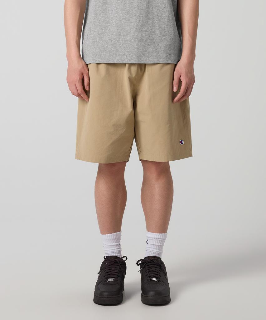 CHAMPION C-Logo Woven Shorts Beige