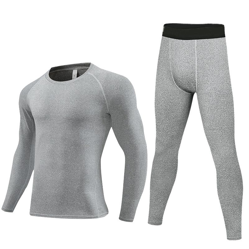4-12 Years Kids Running Sweat-Wicking Quick-Dry Tights Set Fitness Suit