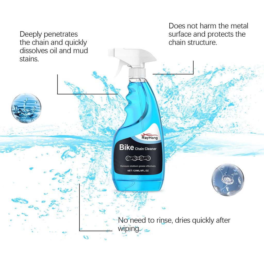 Rayhong 120ml Anti rust Bicycle Chain Cleaning spray Car Rust Refurbishment Cleaning Care Rust Remover