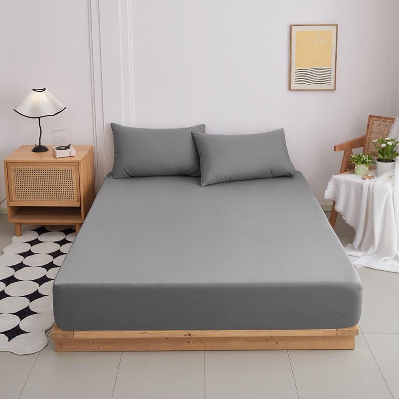 Cotton Fitted Sheet Double Queen King Size Mattress Covers with Elastic Bands 600TC Cotton Fitted Bed Sheet Elastic Band Mattress Cover
