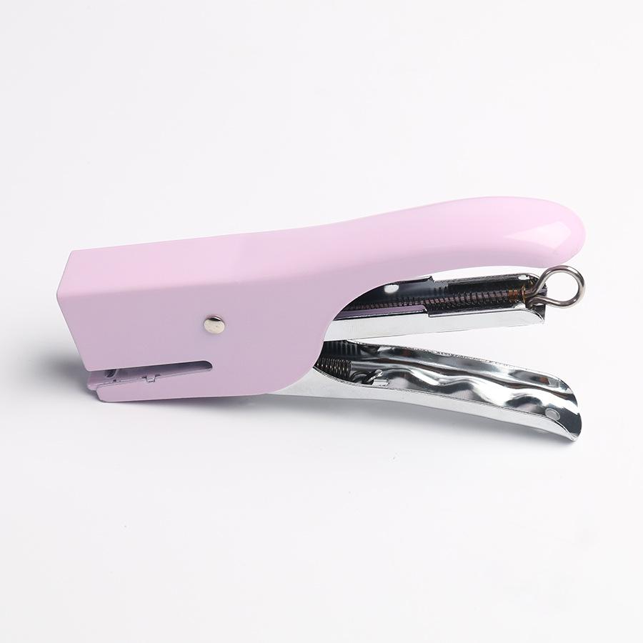 Macaronfärg Handhållen Metall Arbetsbesparande Häftapparat 12#