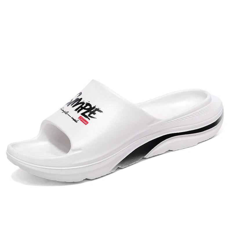 Fashion Men slippers House Shoes Non-Slip Thick Soft Platform Slide Sandals Men Indoor Outdoor Shower Bathroom Slipper Casual Shoes male