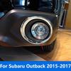 For Subaru Outback 2015 2016 2017 Chrome Front Bumper Fog Light Lamp Cover Trim Foglight Protector Bezel Accessories Car Styling