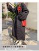 Large long loose winter clothes thickened temperament dress new down cotton knee puffy skirt cotton clothes maternity clothes