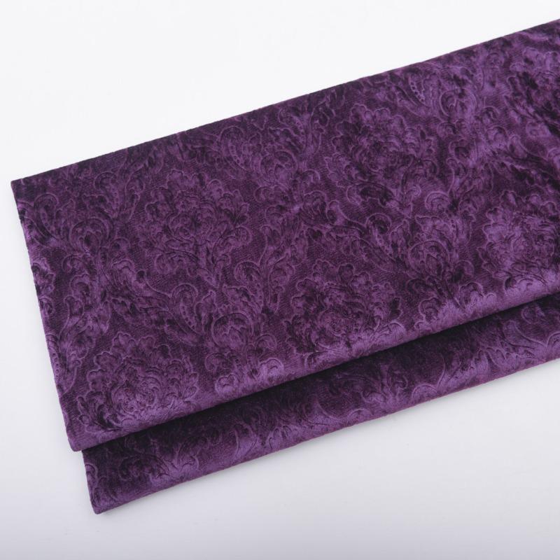 Solid Color 3D Embossed Velvet Fabric for DIY Sewing Curtain Pillowcase Cushion Cover Wedding Background Furniture Upholstery