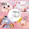 Funny Nano Bubble Tape 1 Set 300CM Toy with Straw Charm Sticker Inflator High Elasticity Tweezer Adhesive Stress Relief DIY Craft Making Kit Children
