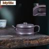 150ml Classic Yixing Purple Clay Teapots Artists Handmade Bamboo Section Pot Raw Ore Azure Mud Tea Infuser Kettle Zisha Tea Set