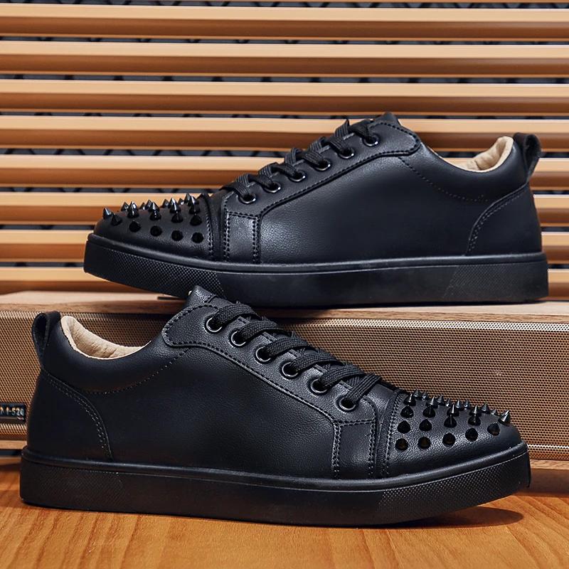 

Удобные Дышащие Кроссовки с Шипами для Мужчин Женщин Повседневная Спортивная Обувь Модная Легкая для Ходьбы 44 чёрный