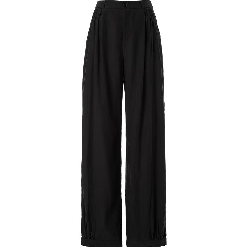 Betu Women s Lyocell Blend Curved Wide-Leg Pants S