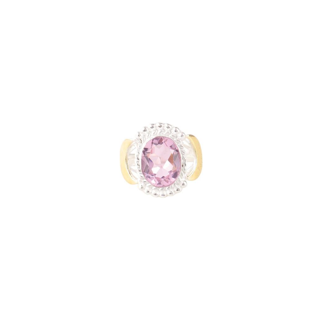Morganite Gemstone 925 Stamped Silver Jewelry Handcrafted Designer Ring For Gift RR-61-3
