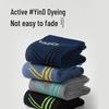 Men's Mid-Calf Cotton Socks: Spring/Autumn Style, Sweat-Absorbing, Odor-Resistant for Teenagers, Casual Sports, Running, Basketball.