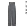 ELLASSAY Women's High-Waisted Straight-Leg Casual Pants