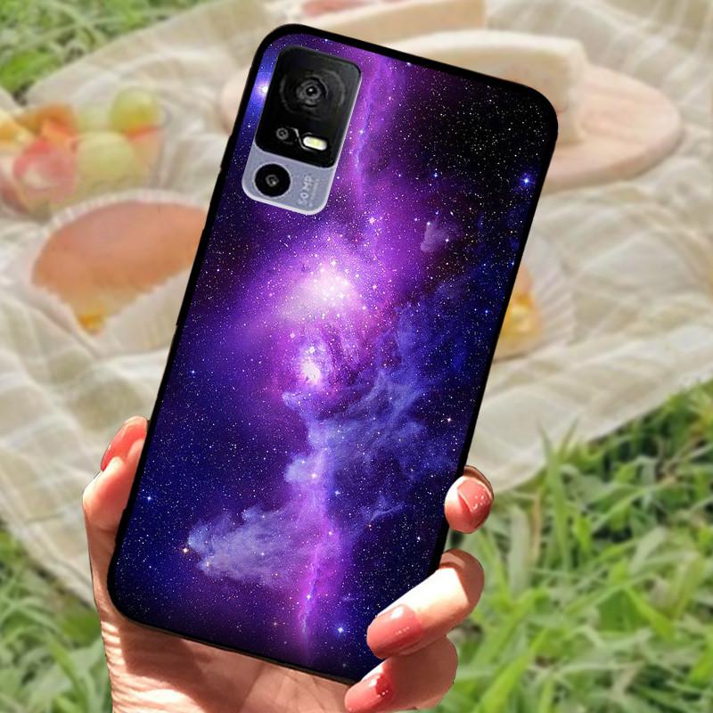 For TCL 40R Case TPU Soft Silicone Marble Phone Cover Case for TCL 405 406 408 403 TCL40R Shockproof Funda Love T771K Bumper